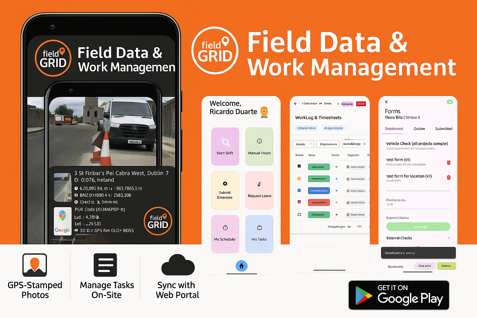 fieldGRID — Field Data & Work Management banner