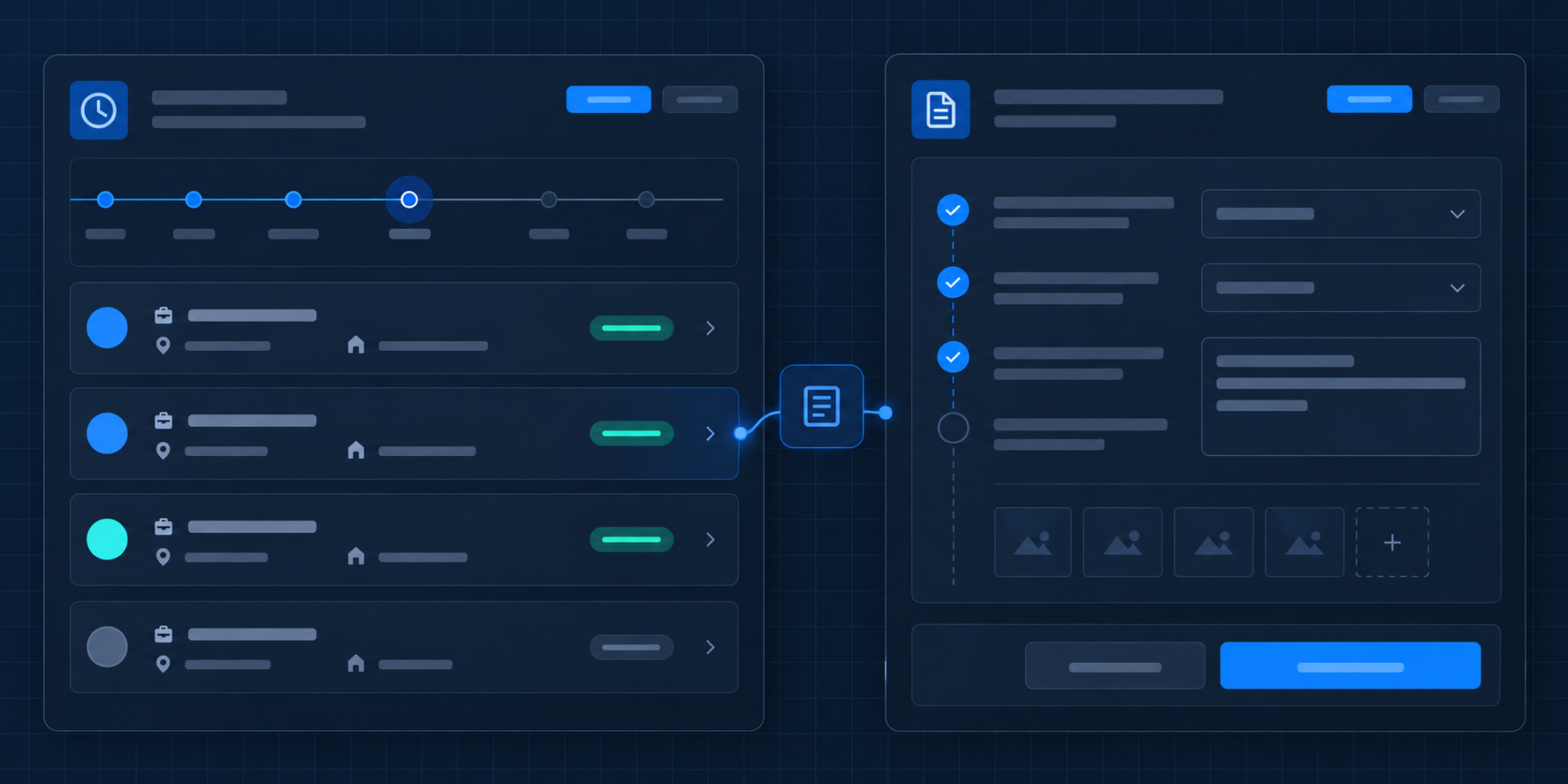 fieldGRID WorkLog workspace for jobs and time records